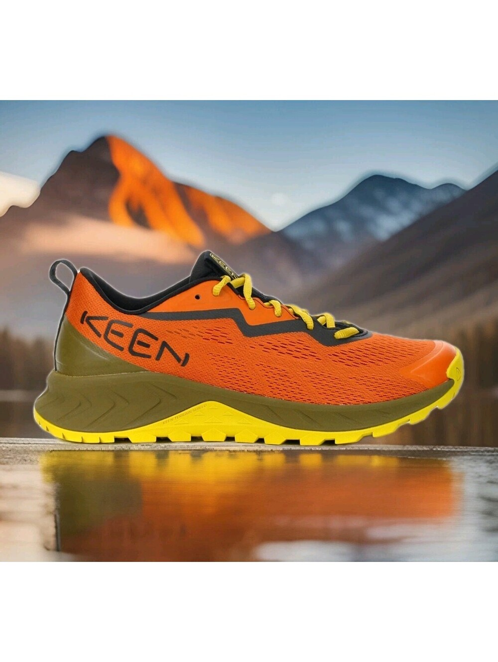 Keen Versacore Speed Hiking Trail Running Shoes Gold Flame Orange Mens 11.5 45